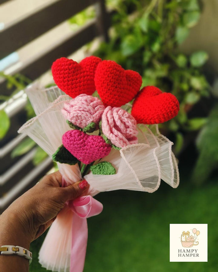 Crochet flower bouquet